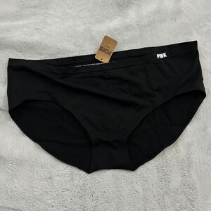 3 pair PINK Victoria's Secret Black Hipster Panties XL Seamless Style 356573 NEW